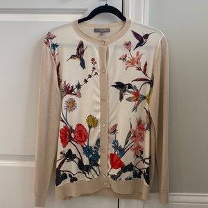 Neiman Marcus Silk and cashmere cardigan